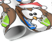 GEBURTS Eule Geschenkpapier (Rolleneckpunkt)