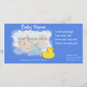 Geburts-Mitteilung Ankündigung