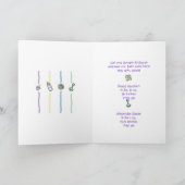 Geburts-Mitteilung für Zwillinge Ankündigung (Innenseite)