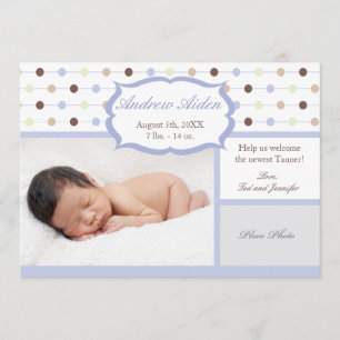 Geburts-Mitteilungs-Baby Ankündigung
