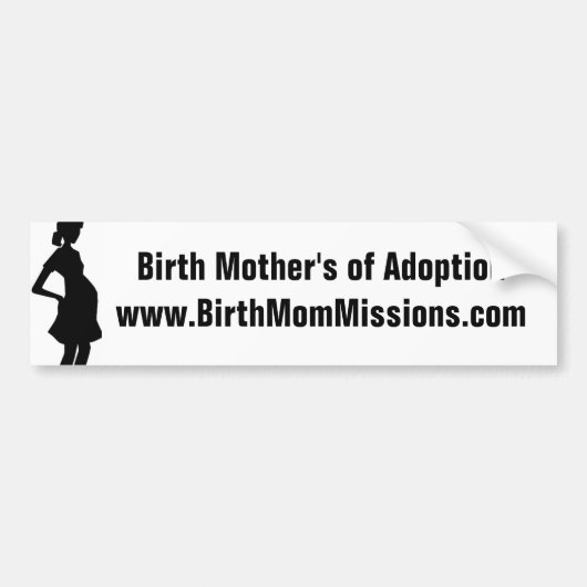Geburts-Mutter des Adoptionsstoßdämpfers Autoaufkleber (Vorne)
