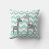 Geburts-Notfall-Giraffen-Kinderzimmerthrow-Kissen Kissen (Rückseite)