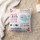 Geburts-Notfall-Seewal-Kinderzimmerthrow-Kissen Kissen (Decke)