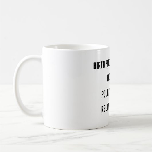 GEBURTS-PLATZ-ERDTasse Kaffeetasse (Links)