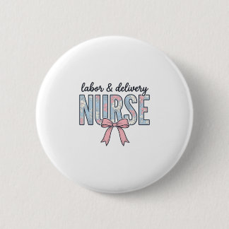 Geburts- und Entbindungspflege Krankenschwester Fl Button