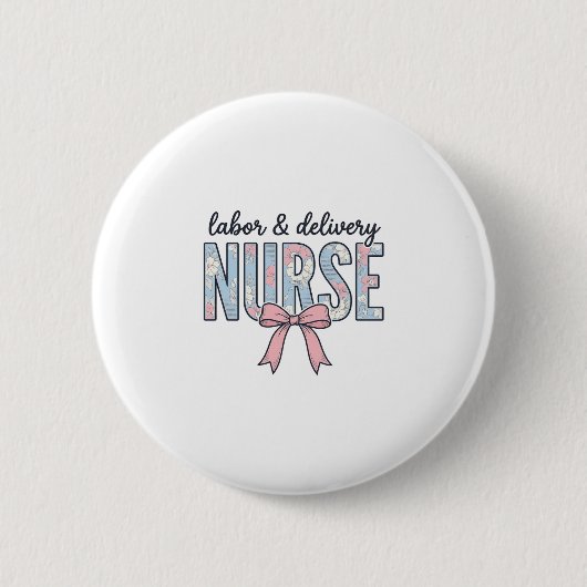Geburts- und Entbindungspflege Krankenschwester Fl Button (Vorderseite)