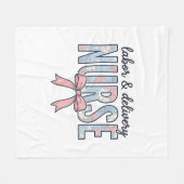Geburts- und Entbindungspflege Krankenschwester Fl Fleecedecke (Vorderseite (Horizontal))