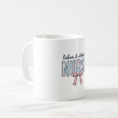 Geburts- und Entbindungspflege Krankenschwester Fl Kaffeetasse (Vorderseite Links)