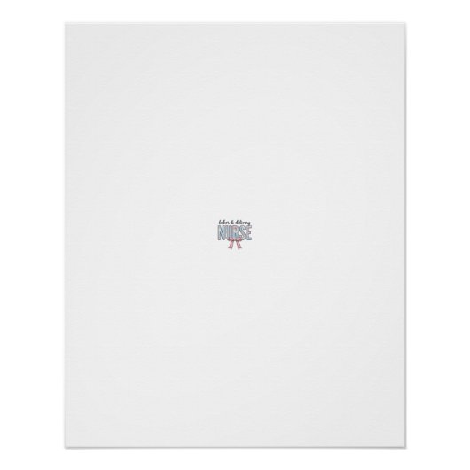 Geburts- und Entbindungspflege Krankenschwester Fl Poster (Vorderseite)
