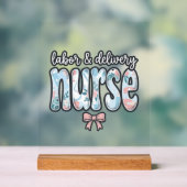 Geburts- und Entbindungspflege Krankenschwester Vi Acrylschild (Neutral)