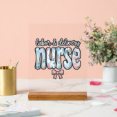 Geburts- und Entbindungspflege Krankenschwester Vi Acrylschild (Hochzeit)