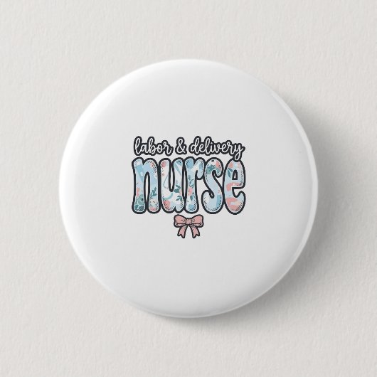 Geburts- und Entbindungspflege Krankenschwester Vi Button (Vorderseite)