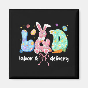 Geburts- und Entbindungsschwester Osterhase Coquet Magnet