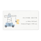 Geburtsadresse des niedlichen Baukrans (Vorne)