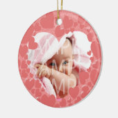 Geburtsakte des Kindes Keramik Ornament (Links)