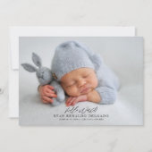 Geburtsankündigung 4 - Foto Dankeschön Karte (Vorderseite)