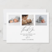 Geburtsankündigung 4 - Foto Dankeschön Karte (Rückseite)