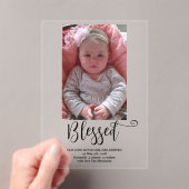 Geburtsankündigung Akryllische Einladung (Insitu (Handheld))