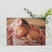 Geburtsankündigung Ankündigung (Stehend Vorderseite)