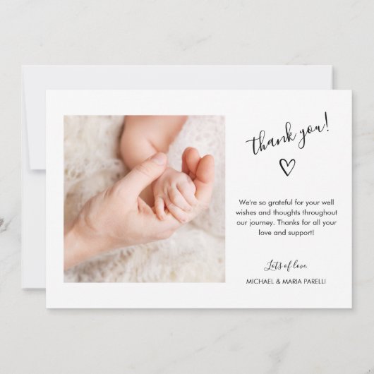 Geburtsankündigung Ankündigung (Rückseite)