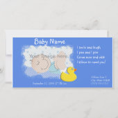 Geburtsankündigung Ankündigung (Vorderseite)