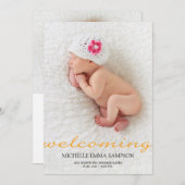 Geburtsankündigung Ankündigung (Vorne/Hinten)