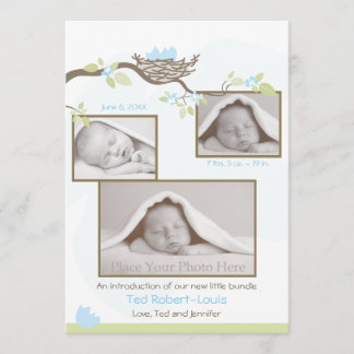 Geburtsankündigung - Baby Boy Ankündigung