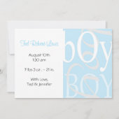 Geburtsankündigung Baby Boy Ankündigung (Rückseite)