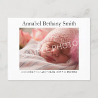 Geburtsankündigung Babyfoto