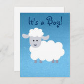 Geburtsankündigung ! Das ist ein Junge! Ankündigung (Vorne/Hinten)