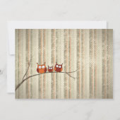 Geburtsankündigung der Eule Ankündigung (Rückseite)