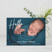 Geburtsankündigung des Fotos (Stehend Vorderseite)