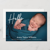 Geburtsankündigung des Fotos (Vorne/Hinten)