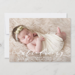 Geburtsankündigung des Fotos Ankündigung