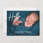 Geburtsankündigung des Fotos Magneteinladung (Vorderseite)