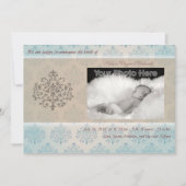 Geburtsankündigung eines Babys Ankündigung (Vorderseite)