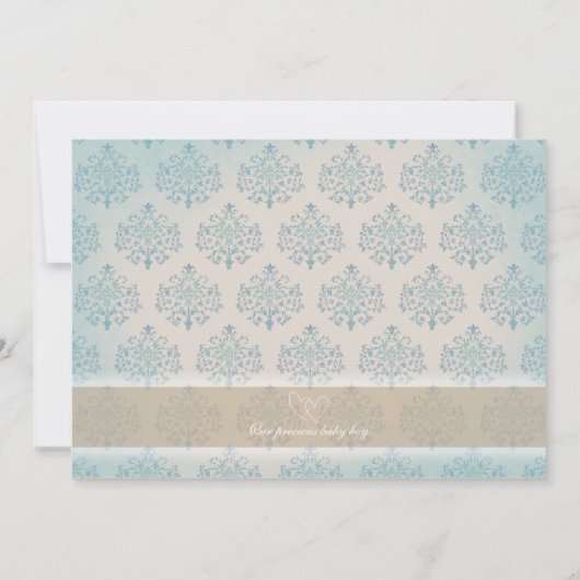 Geburtsankündigung eines Babys Ankündigung (Rückseite)