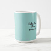 Geburtsankündigung eines Babys Kaffeetasse (VorderseiteRechts)
