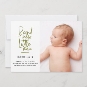 Geburtsankündigung eines handgezogenen Babys Ankündigung