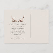 Geburtsankündigung eines rustikalen Fotos Ankündigungspostkarte (Rückseite)