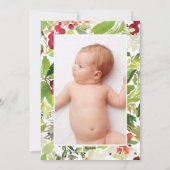 Geburtsankündigung Feiertagskarte (Rückseite)