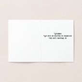 Geburtsankündigung Folienkarte (Innenseite)