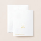 Geburtsankündigung Folienkarte (Rückseite mit Umschlag)