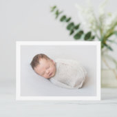 Geburtsankündigung Foto-Abschlusskarte Begleitkarte (Stehend Vorderseite)