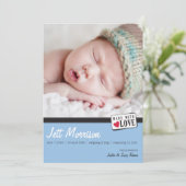 GEBURTSANKÜNDIGUNG: Foto aus Liebe 3: Ankündigung (Stehend Vorderseite)