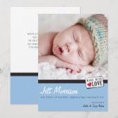 GEBURTSANKÜNDIGUNG: Foto aus Liebe 3: Ankündigung (Vorne/Hinten)