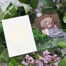 Geburtsankündigung Foto Collage | Ich bin neu hier