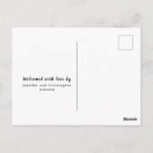 Geburtsankündigung Foto Collage Postkarte (Rückseite)