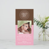 Geburtsankündigung Foto-Karte Ankündigung (Stehend Vorderseite)