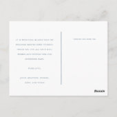 Geburtsankündigung Foto Postkarte (Rückseite)